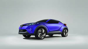Side View Ng Blue CH-R Toyota 4K — 4K Wallpaper