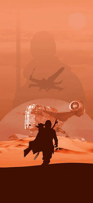 Silhouette Star Wars IPhone 6 Plus — Pixel 9 Pro Wallpaper