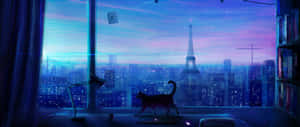 Background ng Silid na Anime — Anime room GIF Wallpaper