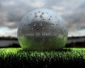 Silver ball grass macro wallpaper — 5:4 Wallpaper