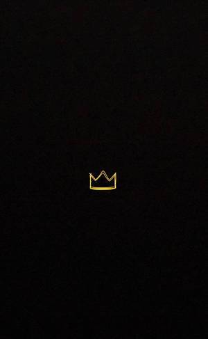 Simple Black Yellow Crown — Honor Pad Wallpaper