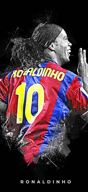 Simple Ronaldinho Art wallpaper — iPhone Air Wallpaper