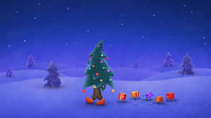 Simpleng Background ng Pasko — Christmas Tree Wallpaper