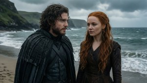Sina Jon Snow at Daenerys ay nagbabahagi ng sandali sa Dragonstone sa Season 8.