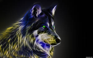 Sining Fractal ng Astig na Lobo — Astig na lobo Wallpaper