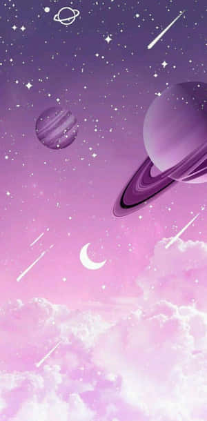 Pink at Purple Galaxy