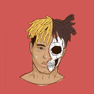 Xxxtentacion anime half skull rapper wallpaper