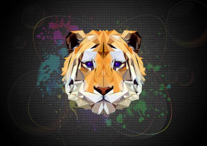 Low poly tiger artwork wallpaper — Tiger Wallpaper