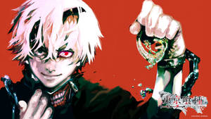 Wallpaper ng Sining ng Manga ng mga Karakter sa Tokyo Ghoul — Samurai ng Hapon Wallpaper
