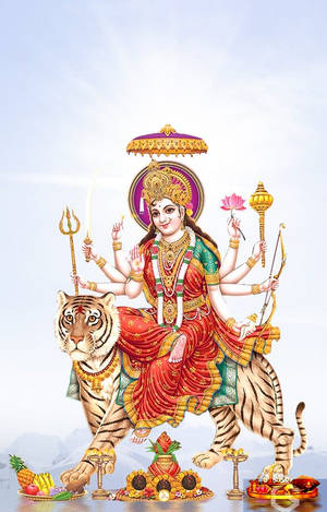 Sining ng Mataji at Tigre — Galaxy Tab S9 FE Wallpaper