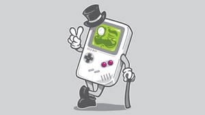 Wallpaper ng sining ng parody ng Game Boy na may anyong anyong