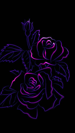 Sining ng Rosas na Aesthetic na Kulay Lila — Dark purple aesthetic Wallpaper