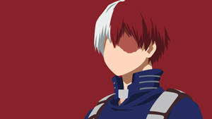 Wallpaper ng sining tagahanga ni Todoroki na walang mukha