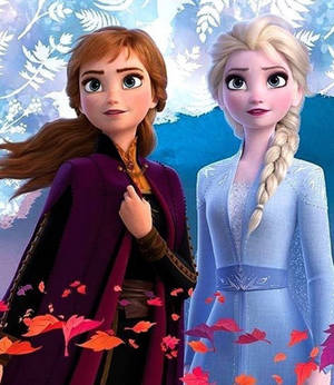 Elsa and Anna Frozen 2 wallpaper. — Motorola Razr 70 Ultra Wallpaper
