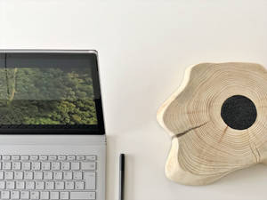 white and black laptop computer