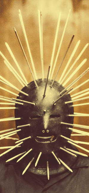 Slipknot Craig Jones close-up wallpaper — iPhone 16 Pro Wallpaper
