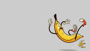 Slipping Banana Cartoon wallpaper — Neutral Wallpaper