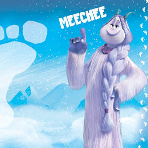 Smallfoot Female Yeti, Meechee wallpaper — Tecno Phantom V Flip2 Wallpaper