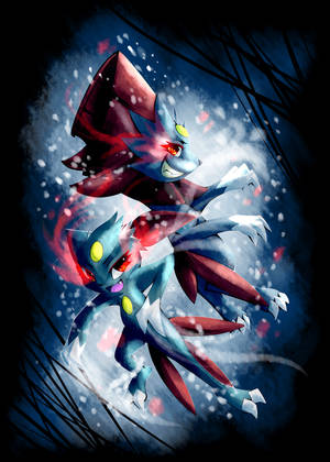 Sneasel at Weavile — Anime Phone Wallpaper