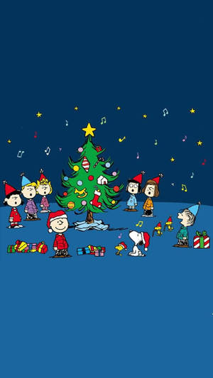 Snoopy Christmas na Kumakanta Wallpaper — Snoopy pasko Wallpaper