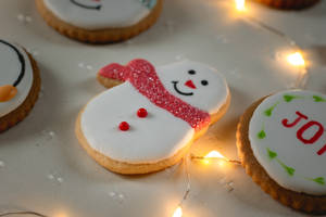 Snowman Gingerbread wallpaper — 3:2 Wallpaper
