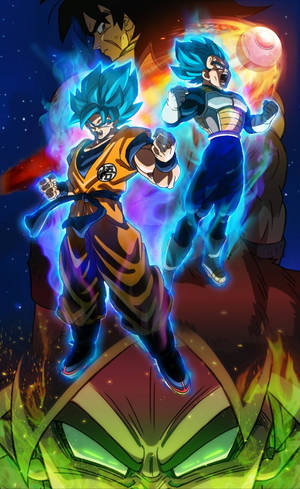 Dragon Ball Super Broly Super Saiyan Blue wallpaper — Galaxy Tab S9 FE Wallpaper