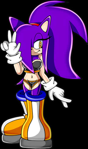 Natacha The Hedgehog - Mga Lilang Babae na Sonic Character Hedgehog, HD Png Download