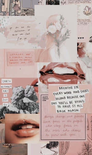 Sining ng Sining - Aesthetic Collage Background — Infinix Xpad 20 Pro Wallpaper
