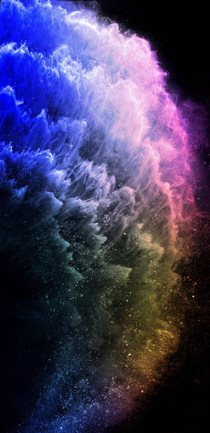 iPhone 11 asul puti lila gradient kristal wallpaper.