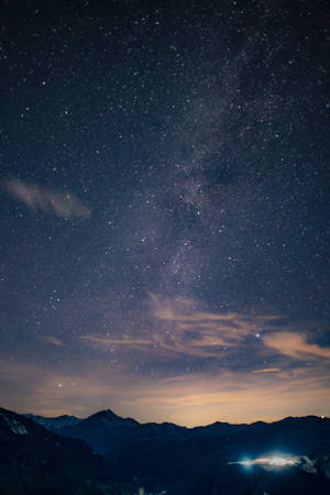Starry Sky After Sunset — GIF ng kalangitan sa gabi Wallpaper