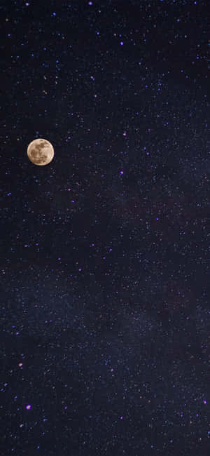 Background ng mga Bituin at Buwan — Galaxy A55 Wallpaper