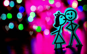 Stickman ng Pag-ibig na Cute