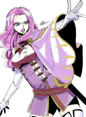 Napakagandang si Cornelia Li Britannia na nag-pose sa kanyang iconic na kasuotan. — iPad 9th Generation Wallpaper