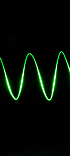 Redmi Note 10 Neon Green Wave — Galaxy S25 Ultra Wallpaper