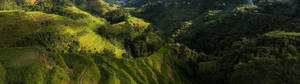 Isang panoramikong aerial na tanawin ng langit wallpaper.