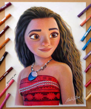 Moana Pencil Drawing wallpaper — Motorola Razr Ultra 2026 Wallpaper