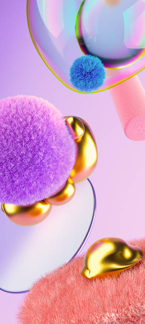 Samsung A71 Powder Puffs — Pixel 9 Pro Fold Wallpaper