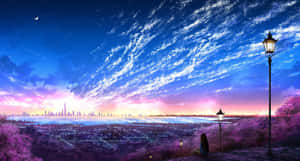 Purple Anime background