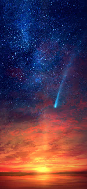 Anime Sunset Iphone — Samsung S23 Wallpaper