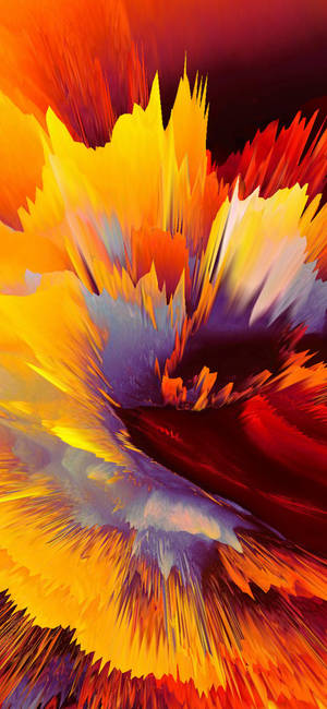 Supreme blast sa dilaw at kahel wallpaper — Pixel 9 Pro Wallpaper