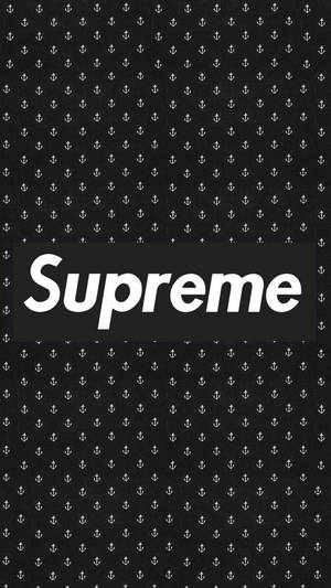 Supreme Brand sa Itim at Puti wallpaper — 9:16 Wallpaper