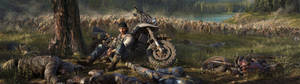 Days Gone Zombie Strike Sa Field wallpaper — 32:9 Wallpaper