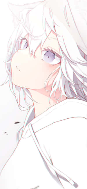 Sweet Anime White Girl — iPhone 14 Plus Wallpaper