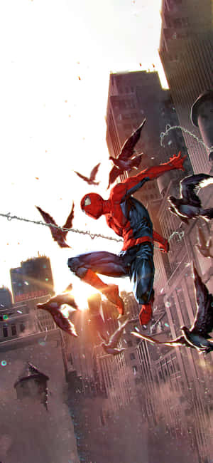 Spiderman Background — iPhone 14 Wallpaper