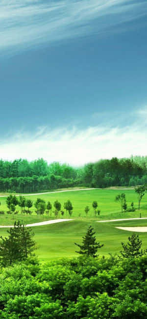 Iphone X Golf Course Background — Galaxy S24 Wallpaper