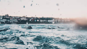 Tag-init Aesthetic na Tubig sa Dalampasigan wallpaper