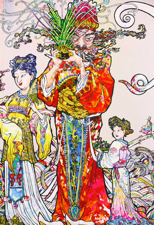Takashi Murakami Family 4K — 4K anime GIF Wallpaper