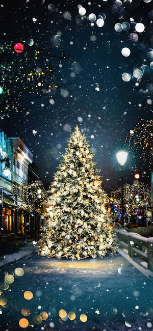 Christmas Forest — Galaxy A16 Wallpaper