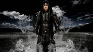 Dramatic black wrestling poster wallpaper — Studio Display Wallpaper
