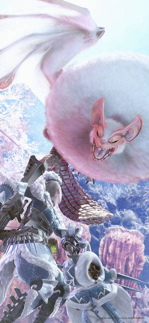 Paolumu Monster Hunter World mobile wallpaper.